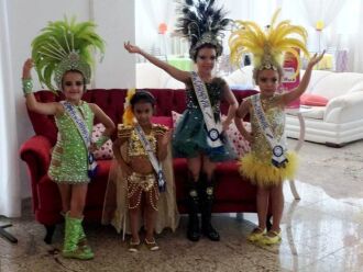 Gabriela Westphalen Schmitz- Rainha Mirim, Alice Nothen Neckel- Rainha Baby, Valentina Piovesan Bervian- Rainha Juvenil  e Maria Fernanda Cruz Gabriel- Rainha Infantil 