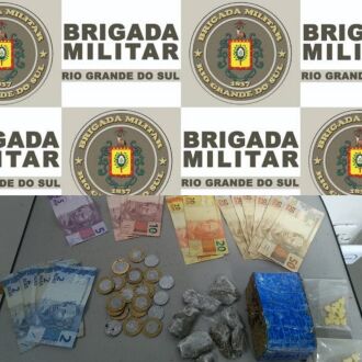 Drogas encontradas na casa foram recolhidas (Foto: Divulgação/3ºRPMon)