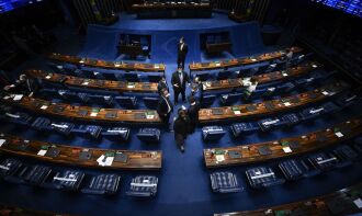 Este é o segundo dia de votações semipresenciais (Foto: Edilson Rodrigues/Agência Senado)