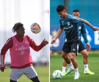 Inter tem time definido e não divulgado. No Grêmio, silêncio sobre os lesionados (Fotos: Divulgação)