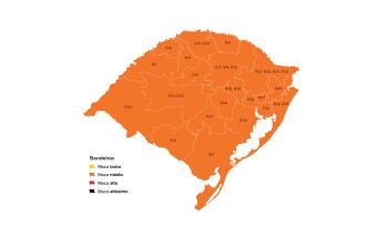 A última vez que o mapa ficou completamente laranja foi na vigência da 21ª rodada (Imagem: Divulgação)