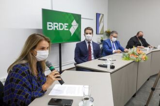 Leany é a primeira mulher a assumir o cargo em toda a história do banco (Foto: Itamar Aguiar / Palácio Piratini)