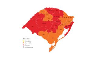 O estado ficou dividido entre bandeiras laranja e vermelha (Imaagem: Divulgação)