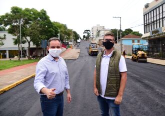  Prefeitura está realizando o serviço próximo ao Parque da Gare, na Rua Padre Nóbrega (Foto: Diogo Zanatta)