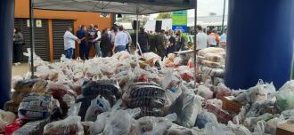 A campanha já arrecadou mais de 35 toneladas de alimentos (Foto: Gerson Costa Lopes/ON)