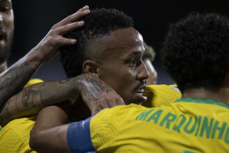    Éder Militão marcou o gol do Brasil  - Foto - Lucas Figueiredo/CBF