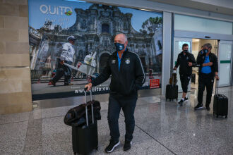 Felipão comanda o Grêmio em Quito (Foto – Lucas Uebel-GFBPA)