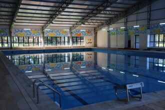 As atividades são realizadas na nova piscina térmica da instituição (Foto: Camila Guedes/Divulgação UPF)