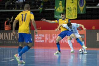 O time brasileiro não conseguiu alcançar o empate (Foto: Thais Magalhães/CBF)