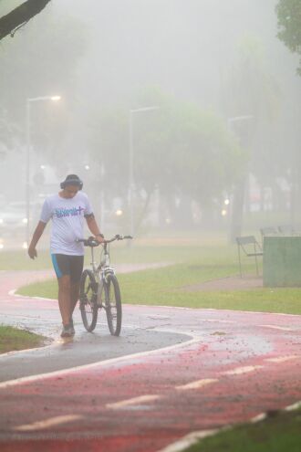 Os dias nublados e com neblina predominaram na rotina passo-fundense na última semana.  (Foto: Roberto Sander)