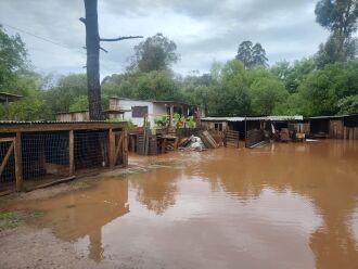 Chuva causou alagamentos em alguns pontos de Passo Fundo - Foto: Divulgação Defesa Civil 