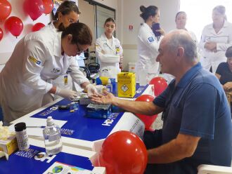 Feira de Saúde no Hospital de Clínicas de Passo Fundo  - Fotos : Natieli Batistela-HCPF