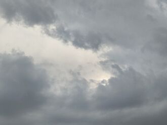 Nuvens caracterizam a chegada da frente fria - Foto – LC Schneider-ON