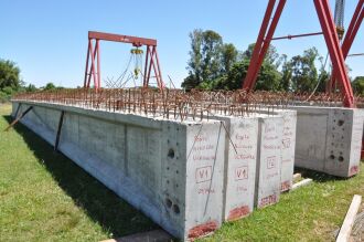 Material que vai compor a estrutura da ponte já está no município