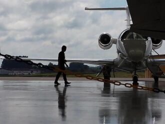 Aeronave foi trazida de Porto Alegre na manhã desta sexta-feira