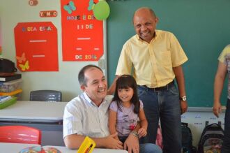 Prefeito e secretário visitaram a Escola Maria Elisabeth