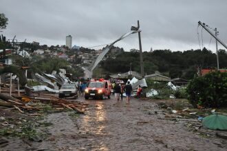 Temporal atingiu a cidade na manhã de hoje