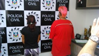 Casal está detido na 1° Delegacia de Polícia.