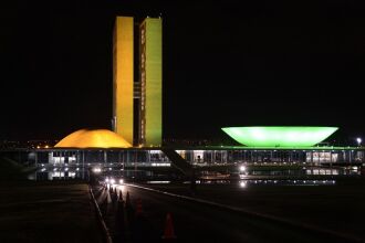 Congresso Nacional: iluminação alusiva