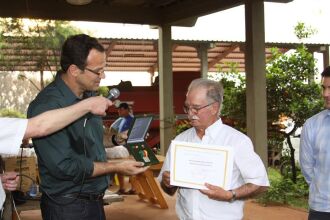 Stedile foi homenageado na última sexta-feira (10) na cerimônia aconteceu na sua propriedade no município de Coxilha.