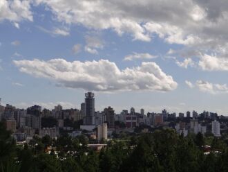 Domingo foi de calor, com sol e períodos de céu encoberto