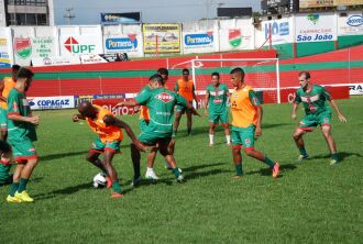 Campo reduzido: treinamento de segunda-feira