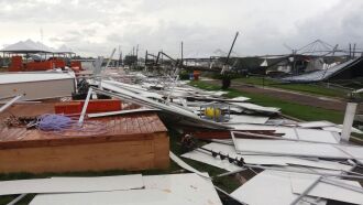 Ventos fortes atingiram o parque