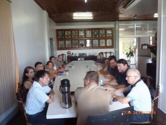 Reunião entre a Uampaf, CDL, Secretaria de Segurança Pública e comando do 3º RPMON da Brigada Militar foi realizada no dia 24 de fevereiro