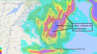 Formação de baixa pressão atmosférica irá gerar temporais isolados de Norte a Sul