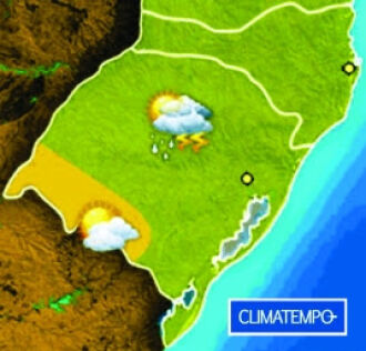 Quinta-feira: mais chuva no R