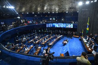 Sessão plenária do Senado para decidir sobre a admissibilidade do processo de impeachment da presidenta Dilma Rousseff