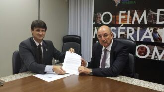 Clair Kuhn reuniu-se com o novo ministrom do Desenvolvimento Social e Agrário, Osmar Terra