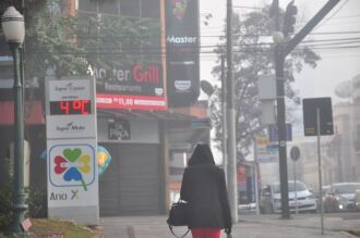 Mínima, ontem, em Passo Fundo, foi de 0,2ºC