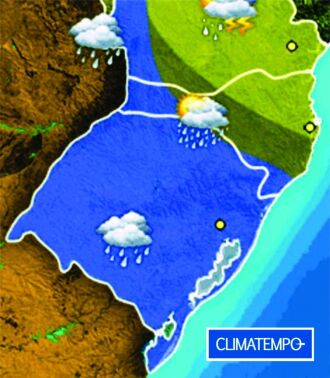 A previsão é de chuva até quarta-feira (6) em todas as regiões do Estado