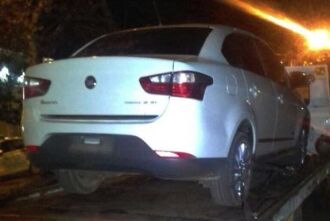 Fiat/Siena roubado em Carazinho estava com as placas adulteradas