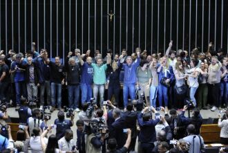 Manifestação no plenário da Câmara