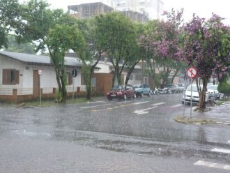 Em 15 minutos na tarde de quinta-feira, Passo Fundo registrou 18 mm de chuva