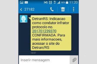 Com a Central de Serviços, o resultado também pode ser comunicado via SMS e e-mail para condutores e proprietários cadastrados