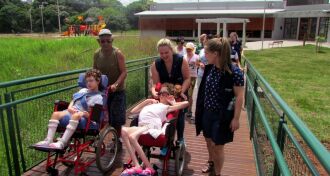 O grupo, de cerca de 20 pessoas, visitou o parque nessa quinta-feira (09)