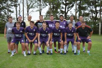 Galanteio F.C: Pedro, Della, Keko, Porcão, Rafa, Nare, Fossatti e Zé. Pablo, Fabinho, Matheus, Dani, Ber e Peter.