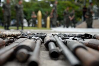 O Ministério da Defesa regulamentou a doação de armas apreendidas para órgãos de segurança pública