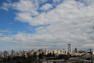 Durante a semana, os dias devem ser de sol entre nuvens