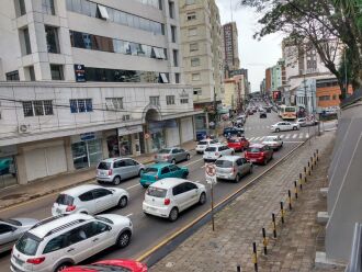 Avenida Sete de Setembro é uma das mais movimentadas de Passo Fundo