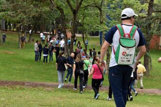 Professor fizeram trilha para conhecer o campus de uma outra forma