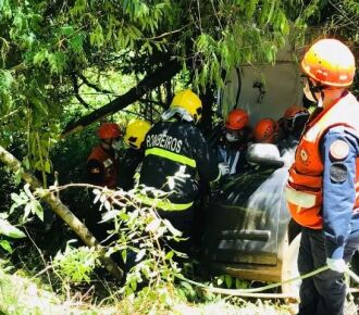 Os passageiros tiveram apenas ferimentos leves