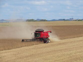 Produtores dependem do clima para colher os cerca de 60% da soja que está pronta para ser retirada do campo