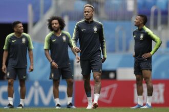 Time brasileiro no Estádio Krestovsky