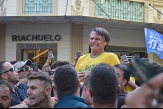 Momento em que o candidato foi ferido gravemente