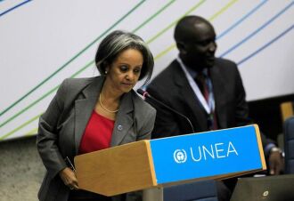 A presidente da Etiópia, Sahle-Work Zewde