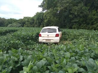 A Polícia localizou um veículo abandonado na localidade de Esquina Gaúcha